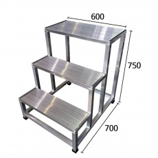 논슬립 3단 600 계단 발판