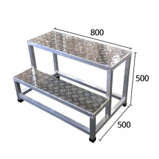 체크 2단 800  계단 발판