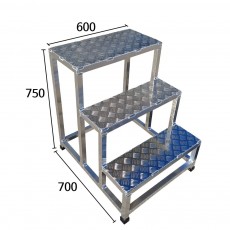 체크 3단 600  계단 발판