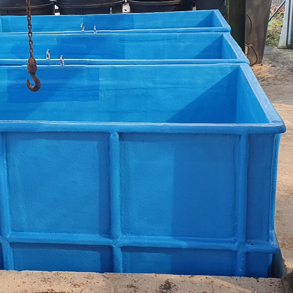 FRP 사각 대형 물통 2톤 맞춤제작 국내산