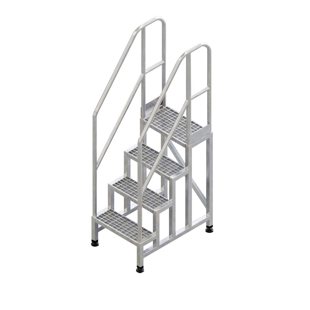 그레이팅 핸드레일 계단