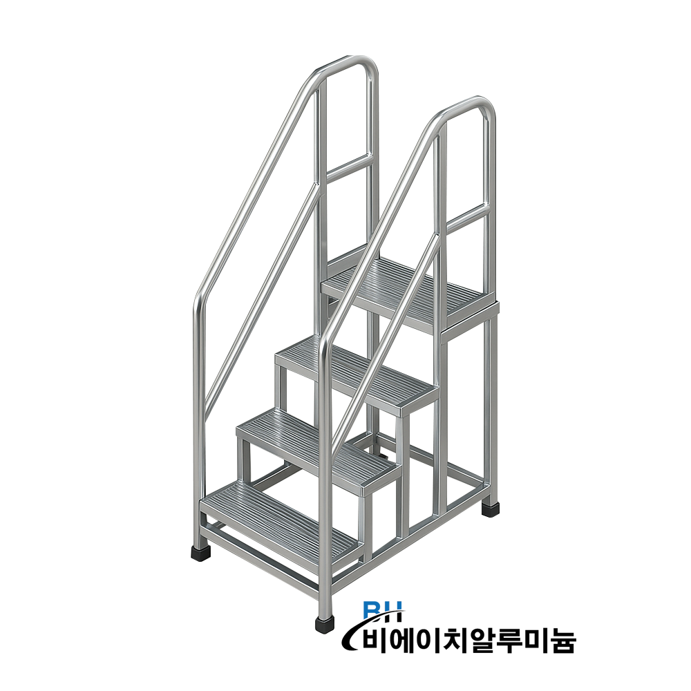 알루미늄 핸드레일 3단 4단 계단 발판